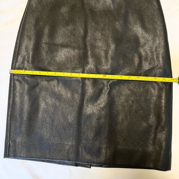 J. Crew Black Faux-leather Pencil Skirt size 12 - Picture 5 of 8